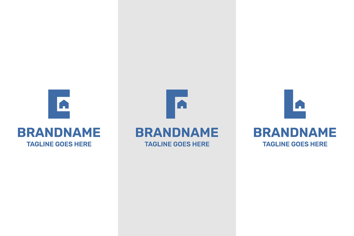 Letter E F L Home Simple Logo Set, a Branding & Logo Template by Pray Art Design Studio (Photo 1 of 2)