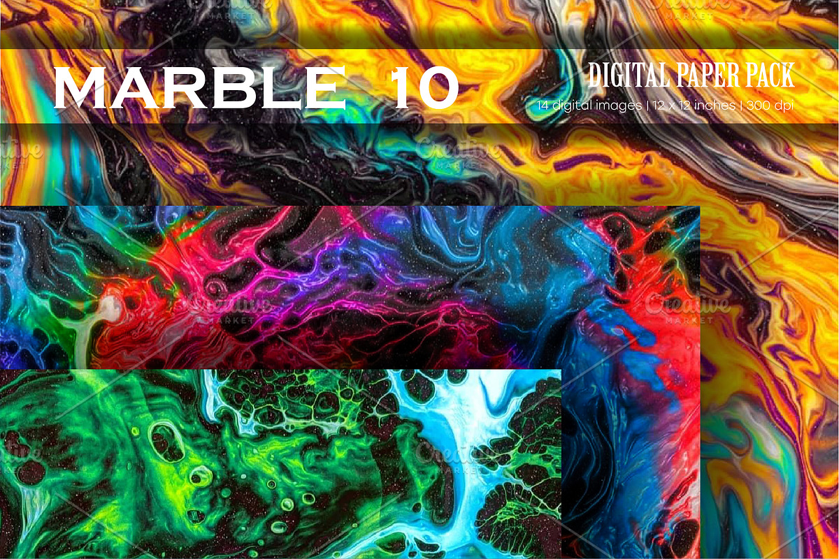 Marble Background 10. Digital Paper., a Texture Graphic by KENO Mascots (Photo 2 of 3)