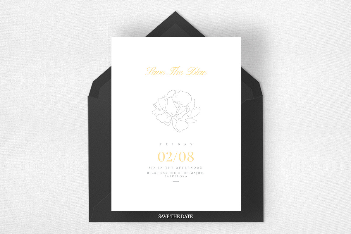 Elegant Floral Wedding Suite, an Invitation Template by Azka Creative (Photo 4 of 5)