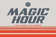 CA Magic Hour, a Font by Cape Arcona Type Foundry (Thumbnail 1 of 4)