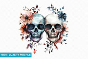 Gothic Skull Clipart Bundle, an Illustration by crative8112 (Thumbnail 2 of 8)
