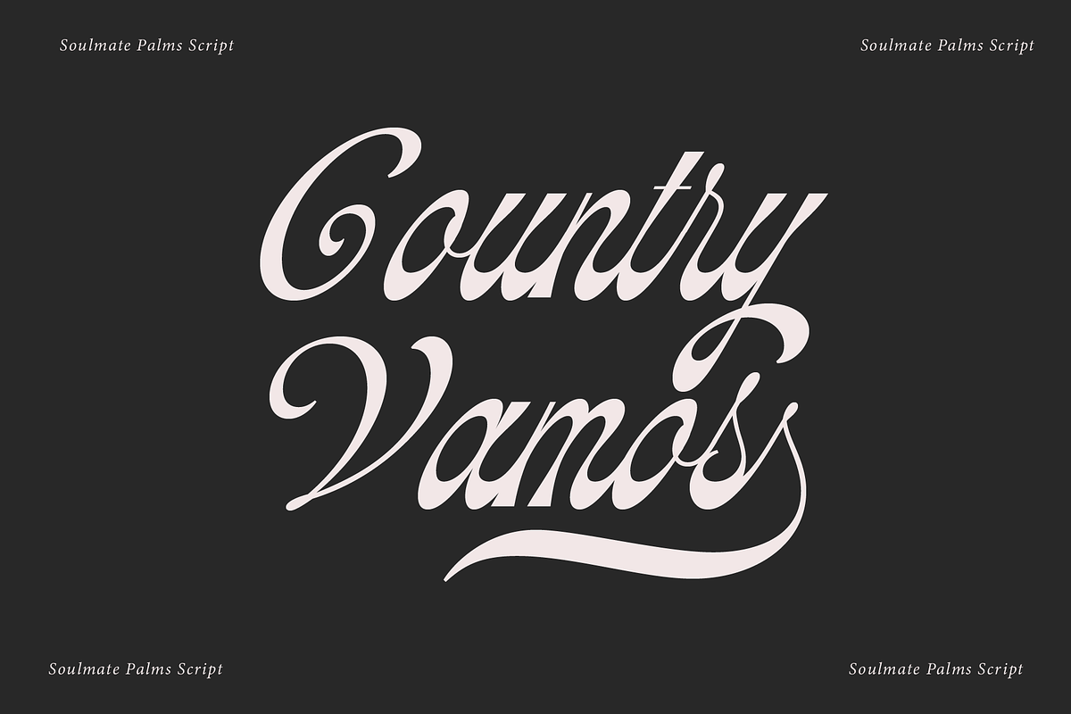 Soulmate Palms | Vintage Script, a Script Font by Jolicia Type (Photo 5 of 12)