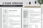 Resume Template | CV Template, a Resume Template by Klamp Studio (Thumbnail 3 of 9)