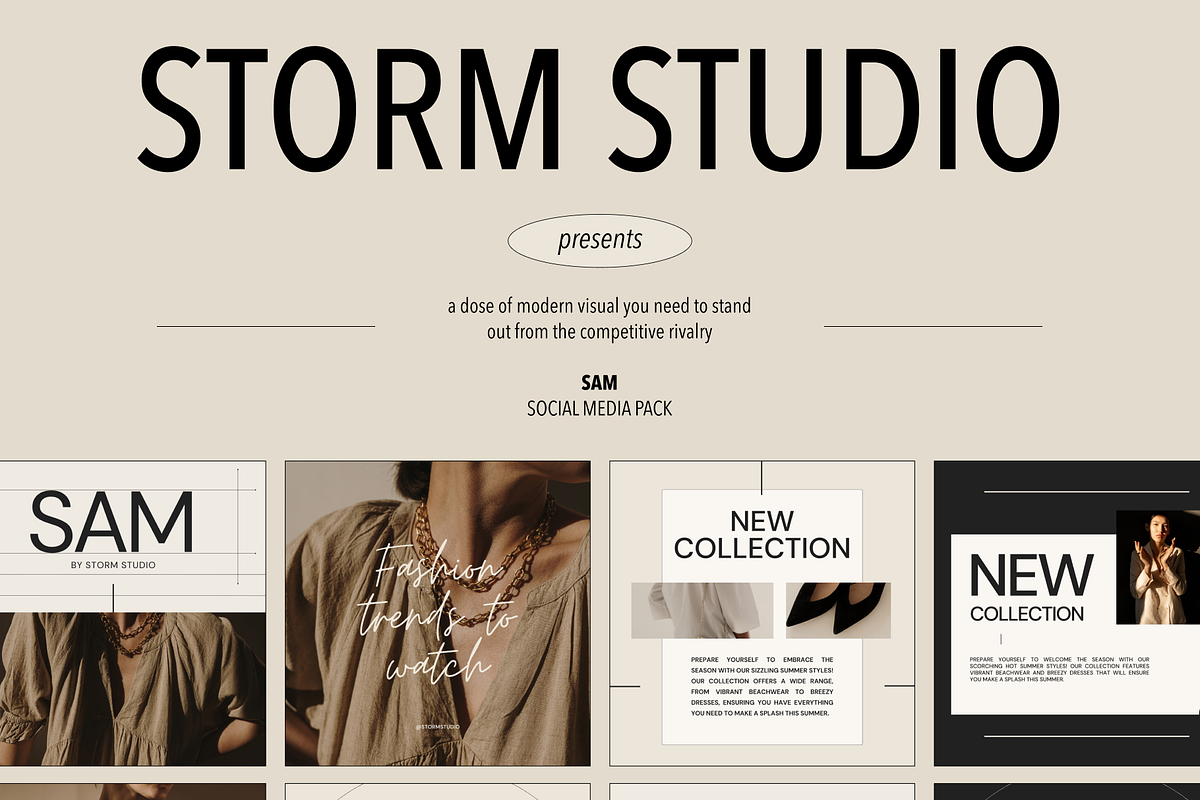 SAM | Social Media Kit, a Social Media Template by Ann Creative (Photo 2 of 9)