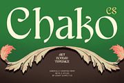CS Chako – Art Nouveau Font, a Serif Font by Craft Supply Co. (Thumbnail 1 of 8)