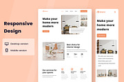 Interior Design Web Design, a Wireframe Template by INSPR STD (Thumbnail 3 of 6)