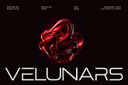 Velunars Modern Tech Futuristic Font, a Sans Serif Font by Rasio Studio (Thumbnail 1 of 9)