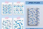 Blue Gnome Christmas Collection, a Pattern Graphic by Lagmar Design (Thumbnail 5 of 11)