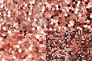 Rose Gold Sequin Seamless Patterns, a Pattern Graphic by PrintablesByFranklyn (Thumbnail 3 of 5)