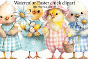 Watercolor Easter chick clipart, an Illustration by Designworld (Thumbnail 1 of 4)