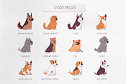 Christmas dogs. Designs generator, an Animal Illustration by Anna Summer (Thumbnail 5 of 14)