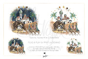Nativity Scenes Holy Family Clipart, a Seasonal Illustration by KaramfilaS (Thumbnail 2 of 12)