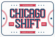 Chicago Shift - Sport Font, a Slab Serif Font by Letterhend Studio (Thumbnail 1 of 9)