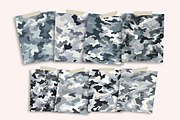 Gray Camouflage Seamless Patterns, a Pattern Graphic by PrintablesByFranklyn (Thumbnail 9 of 10)