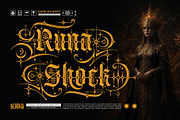 Arcanika Gothic Typeface, a Blackletter Font by alit design (Thumbnail 9 of 20)