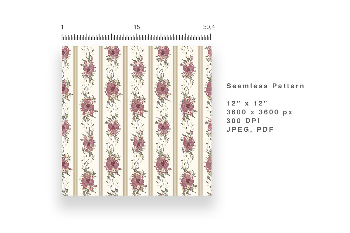 6 Seamless Pattern: Rosewood Romance, a Pattern Graphic by StudioCitra (Photo 7 of 11)