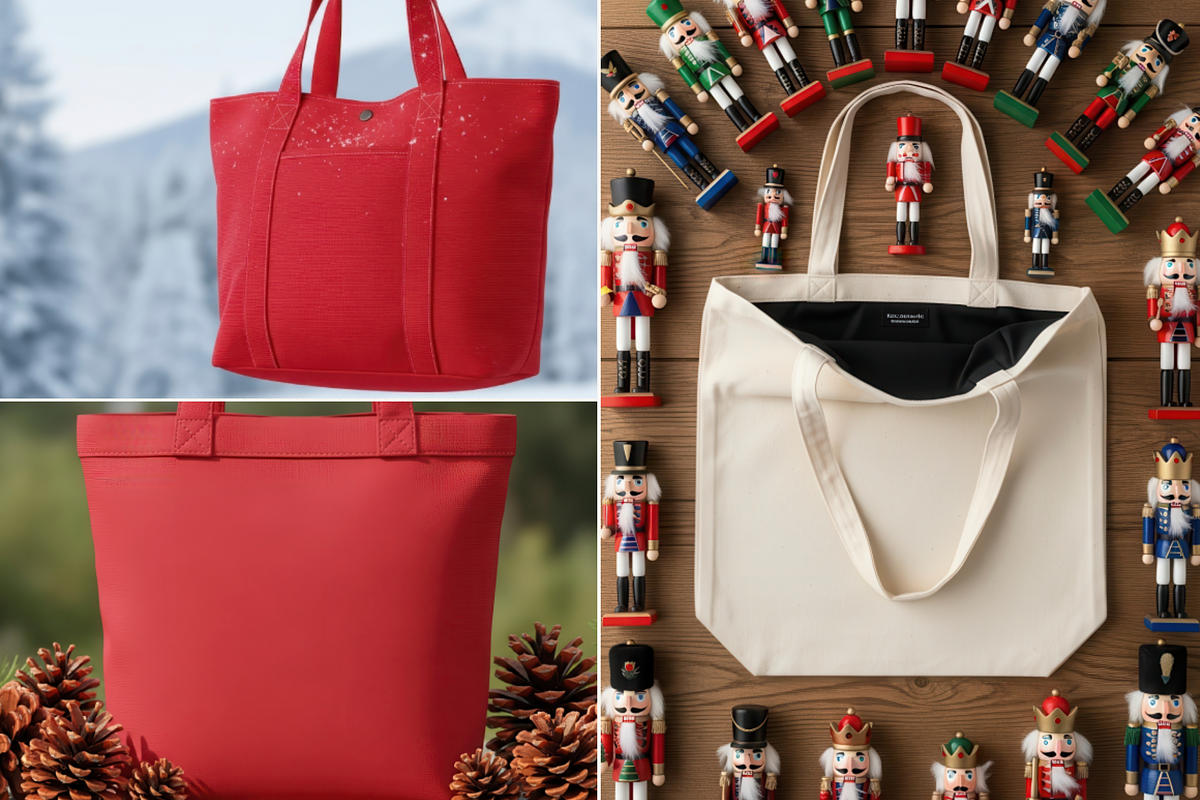 Christmas Tote Bag - Bundle 100 JPG, a Household Mockup by KennedyStudio (Photo 7 of 16)
