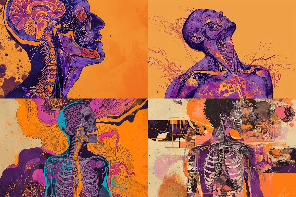16 Human Body Anatomy Illustrations, a Person Illustration by HipFonts