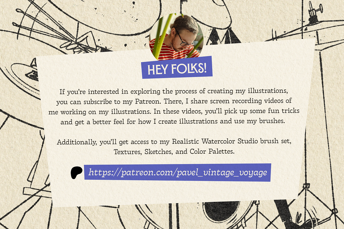 VV Halftone Printing Studio, a Brush Add-On by Vintage Voyage Supply (Photo 11 of 12)