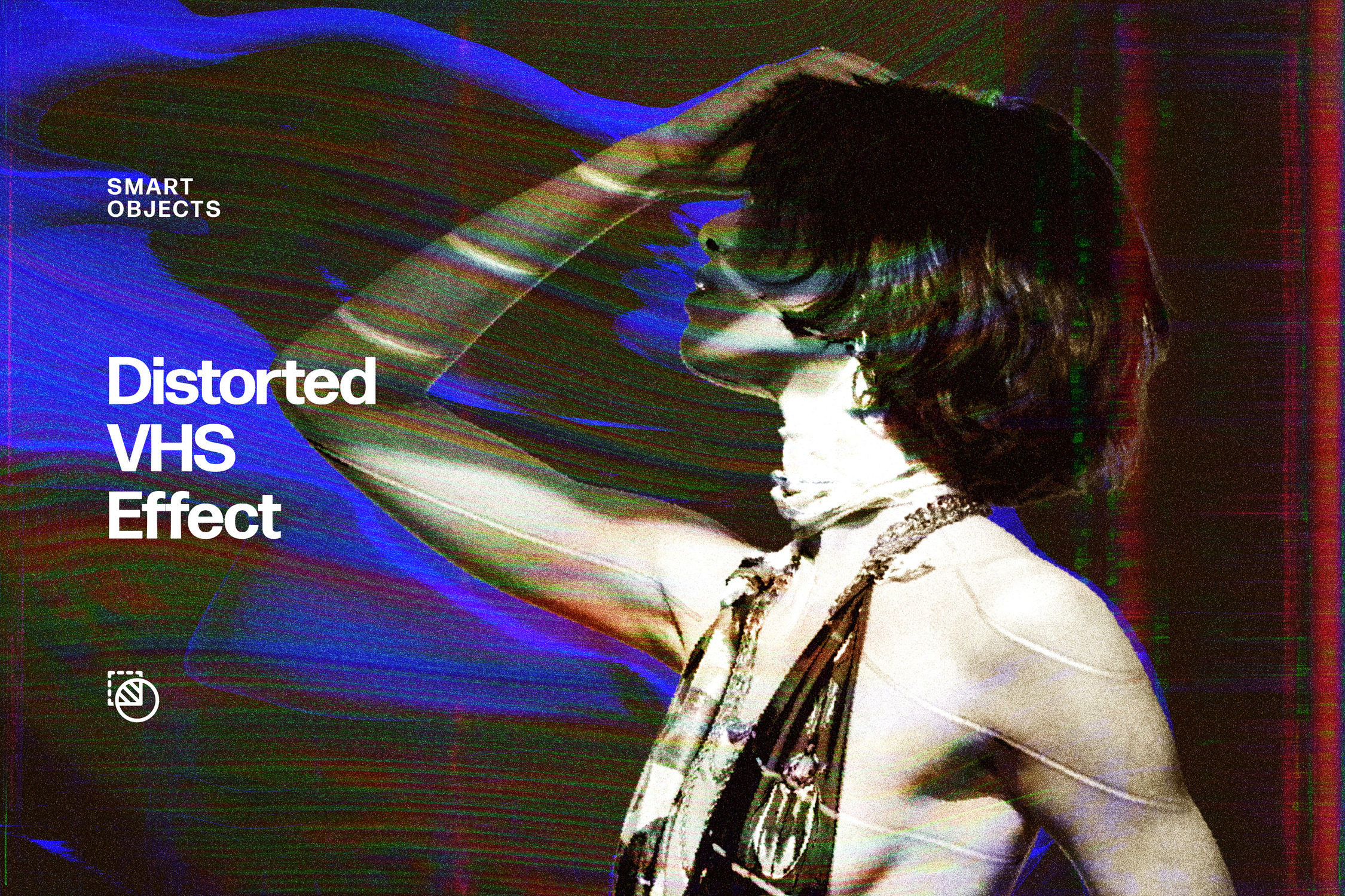 Distorted VHS Photo Effect, a Layer Style Add-On by Design Squad