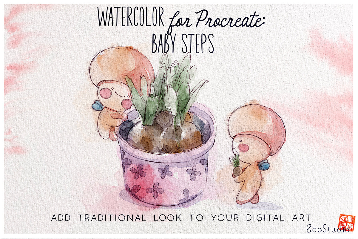 Baby Steps: Procreate Watercolor Set, a Brush Add-On by BooStudio (Photo 10 of 10)
