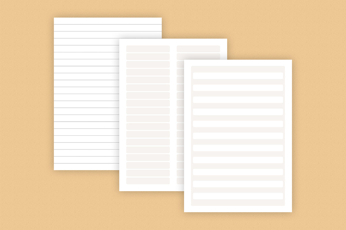 Printable Notes Paper Template, a Stationery Template by MNT-Creator (Photo 4 of 10)