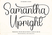 Samantha Upright, a Handwritten Font by InermediaSTUDIO (Thumbnail 1 of 8)