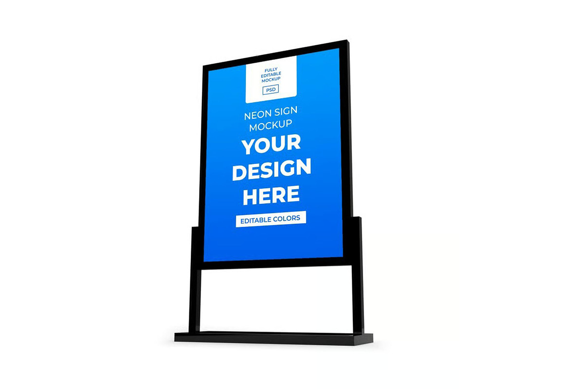 Neon Sign Box Mockup Template Set, a Packaging Mockup by DesignRushMarket (Photo 3 of 11)