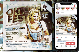 Oktoberfest Event Flyer, a Flyer Template by regalDRAW