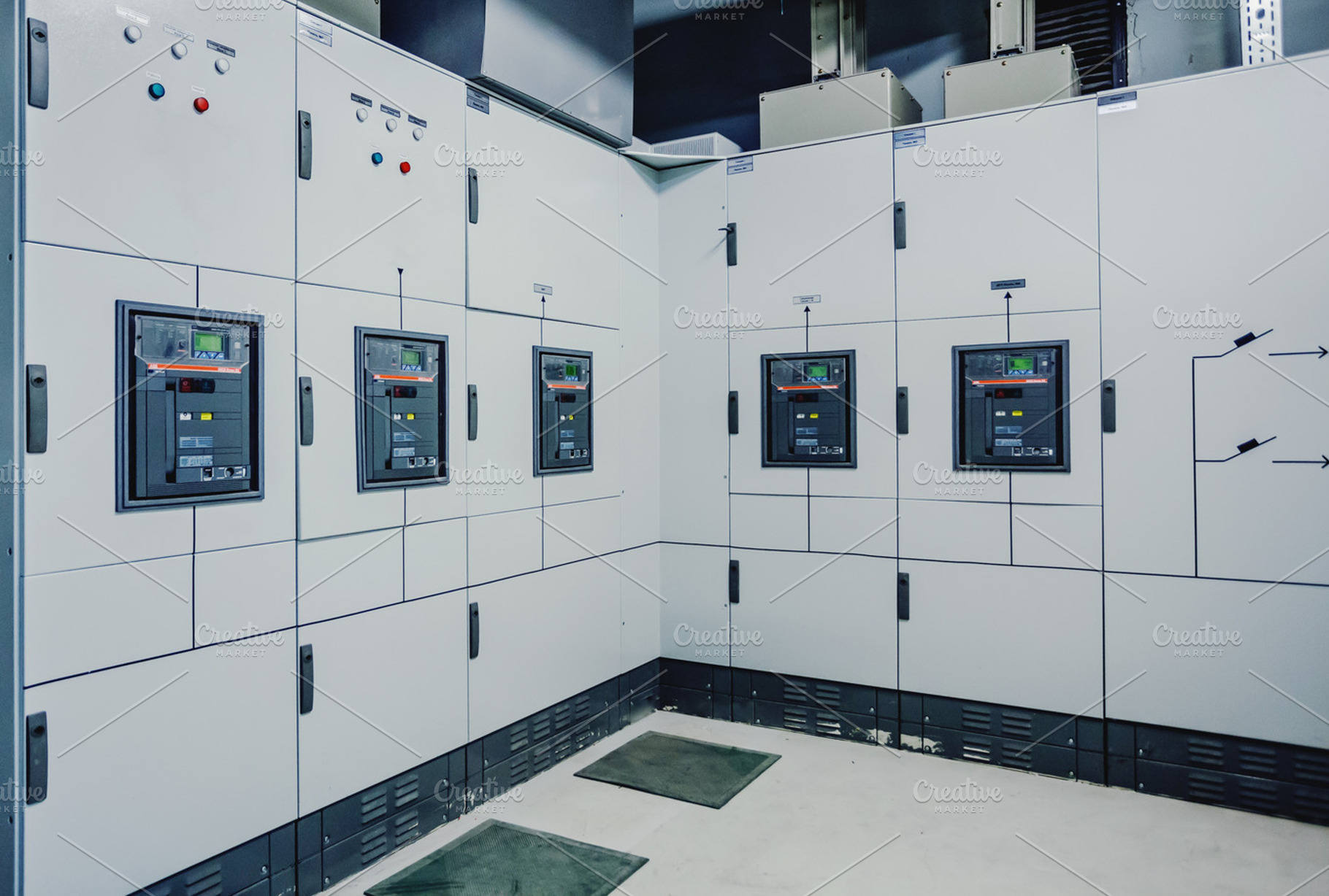 Low voltage switchgear at power plant featuring switchgear, electrical ...