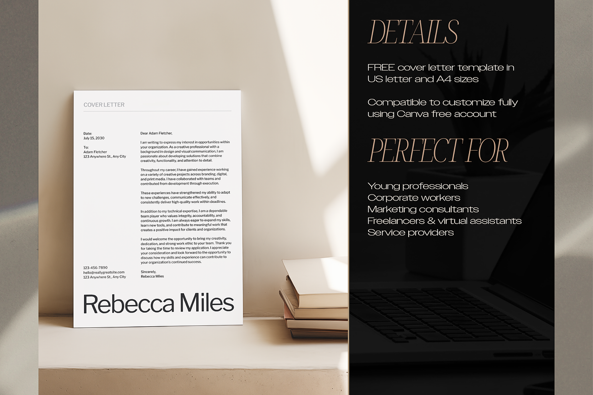 Black & Gray Modern Corporate Resume, a Resume Template by Creatif Foundry (Photo 6 of 7)
