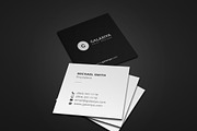Square Business Card Mock-ups, a Print Template by Galaxiya (Thumbnail 4 of 4)