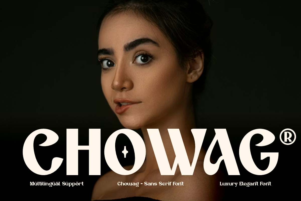 Chowag - Modern Stylish Font, a Sans Serif Font by Iqsiart Studio (Photo 1 of 13)