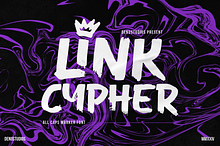 Link Cypher | All Caps Marker Font