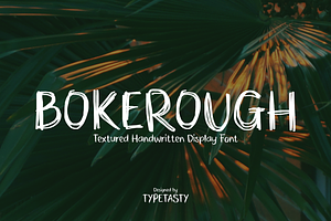 Bokerough – Rough Handwritten Font