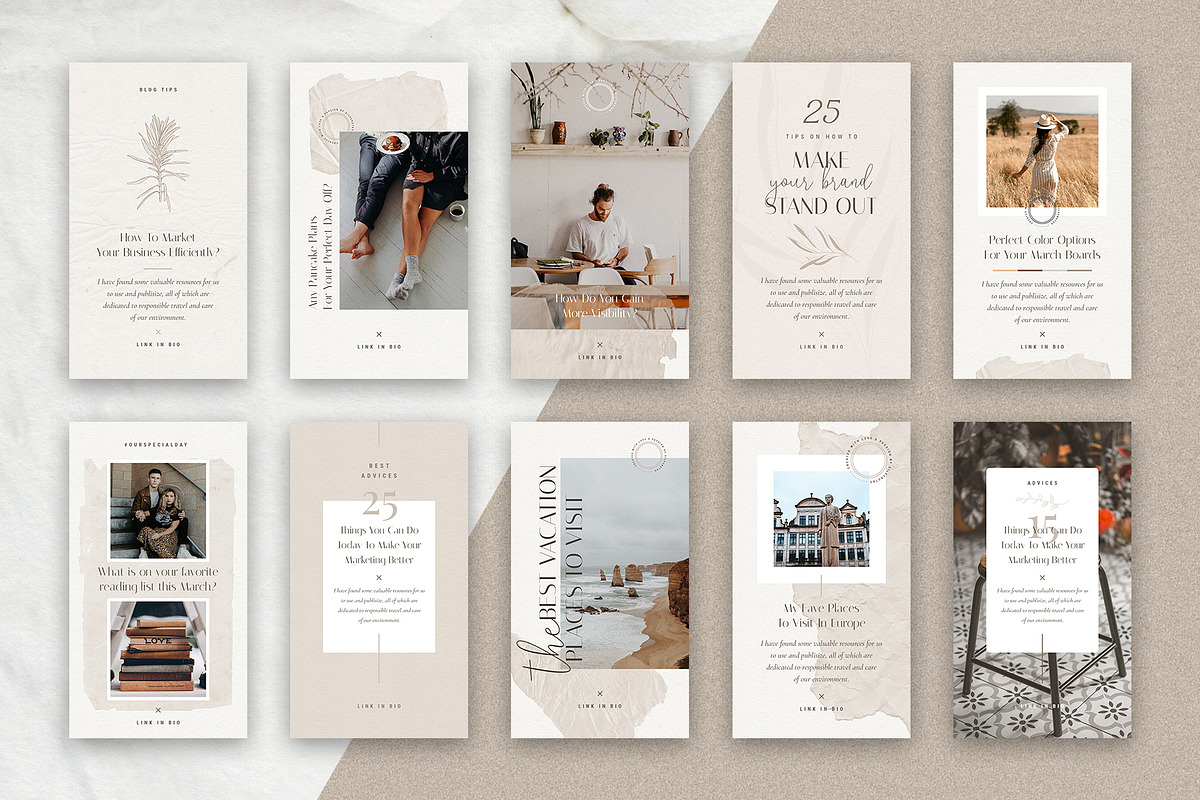 Elodie - 60 Animated Posts & Stories, a Social Media Template by SilverStag Type Foundry (Photo 24 of 48)