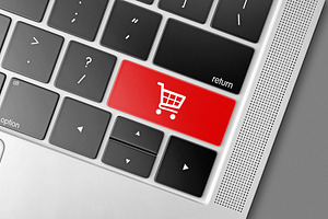 Shopping cart key on keyboard, a Business Photo by BOOCYS
