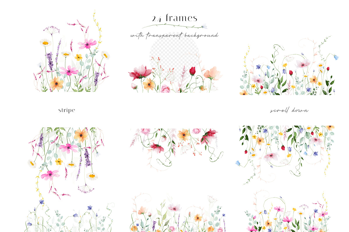 RAINBOW PLANTS bright flower set, a Decorative Illustration by Khrys.art (Photo 4 of 13)