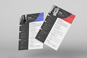 Resume - CV Template Canva Word