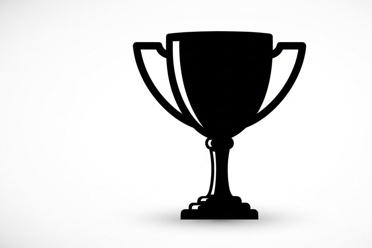 Bold winner trophy cup icon, an Illustration by Amazin_art (Photo 2 of 29)