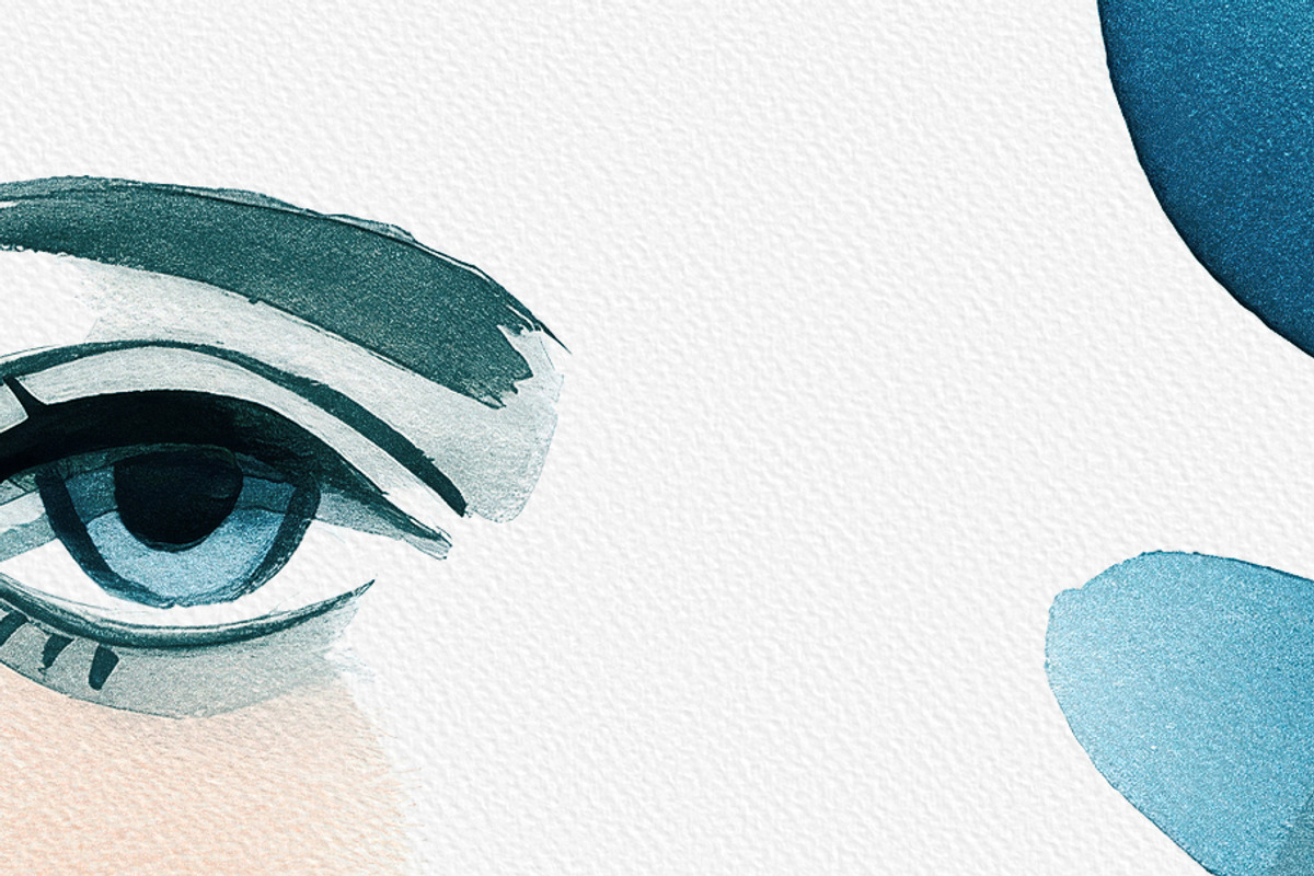 Watercolor Female Faces, a Person Illustration by BazziBa♥ (Photo 5 of 5)