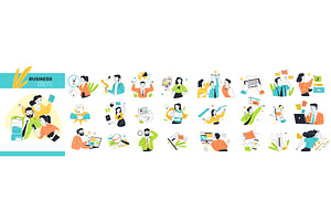 Business office work concept, a Person Illustration by Stock-Smart-Start