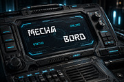Mecha Bord - Futuristic Display Font, a Sans Serif Font by Vesvocrea (Thumbnail 7 of 8)