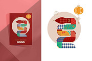 Geometric snake Chinese new year, an Object Graphic by Piixypeach (Thumbnail 5 of 7)