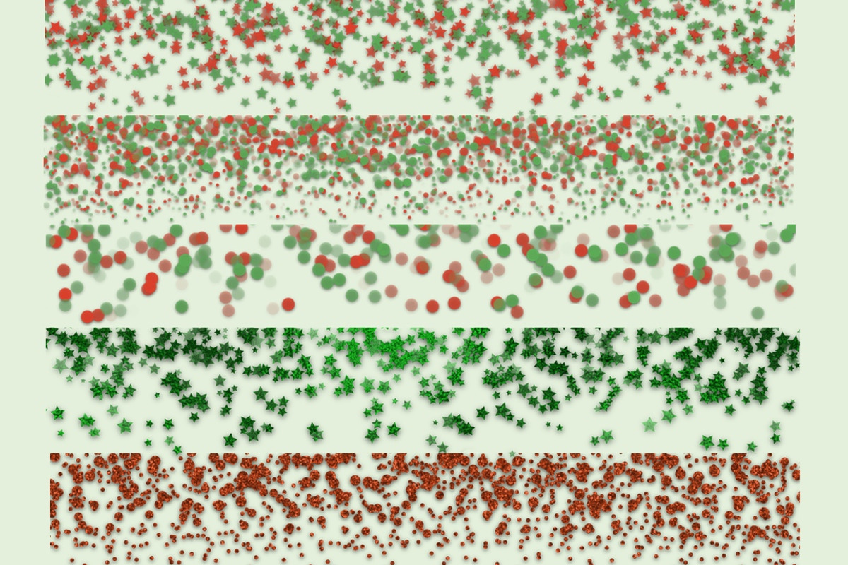 40 Christmas confetti borders, a Pattern Graphic by Paper Farms (Photo 3 of 5)
