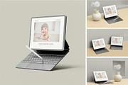 iPad With Keyboard Mockup, an iPad Mockup by zpackcreative (Thumbnail 1 of 5)