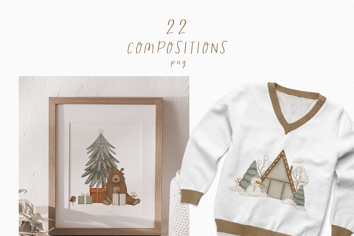 Christmas Time kids illustrations, an Animal Illustration by polikarpovaart (Photo 3 of 11)