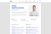 Material CV / Resume, a Resume Template by moinkhanuy (Thumbnail 3 of 10)