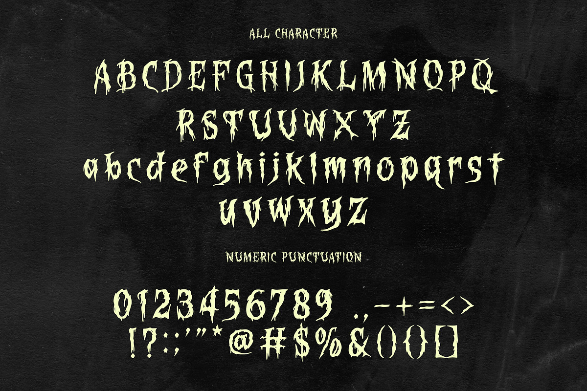 Bloody Corpse, a Blackletter Font by HATFSTUDIO (Photo 7 of 8)