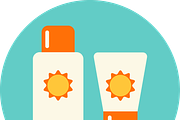 Sun Safety Infographics Elements, a Healthcare Illustration by Julia Batsheva (Thumbnail 3 of 4)